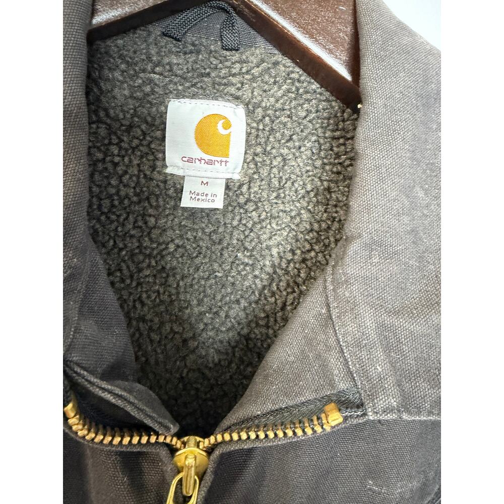 Carhartt Sherpa Lined Ridge Jacket Dark Brown C61 blk Men’s M - Picture 5 of 10